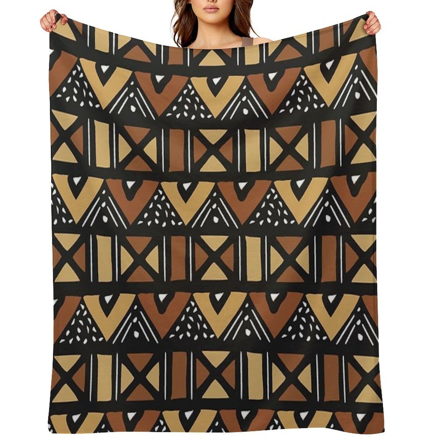 Mud Cloth Mali Eco-conscious Throw Blanket
