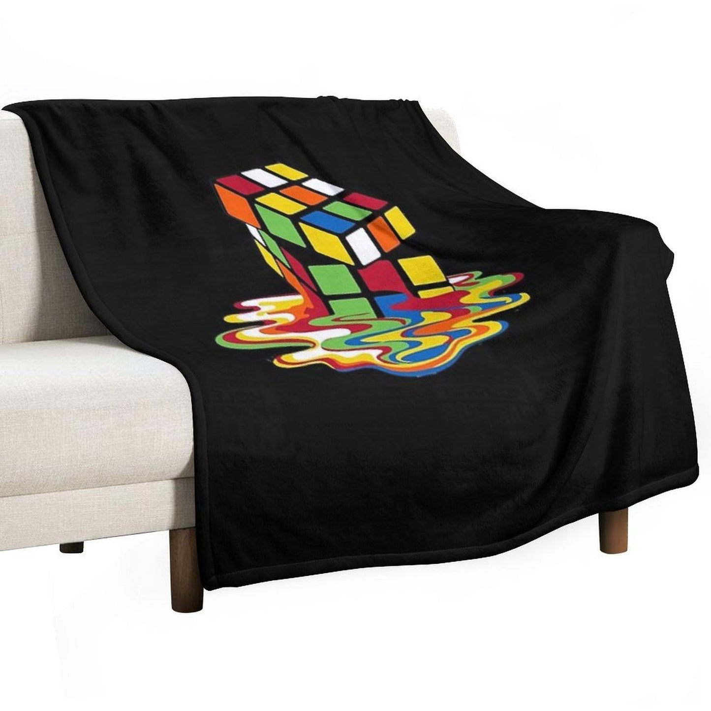 Rubick's Cube Sustainable Throw Blanket