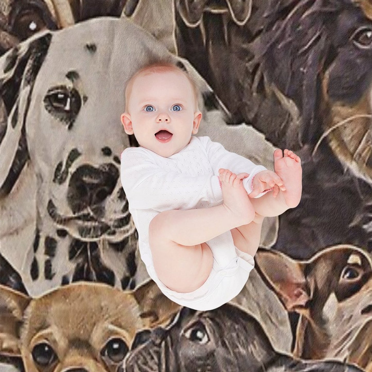 Cool Dogs ) All-season Throw Blanket
