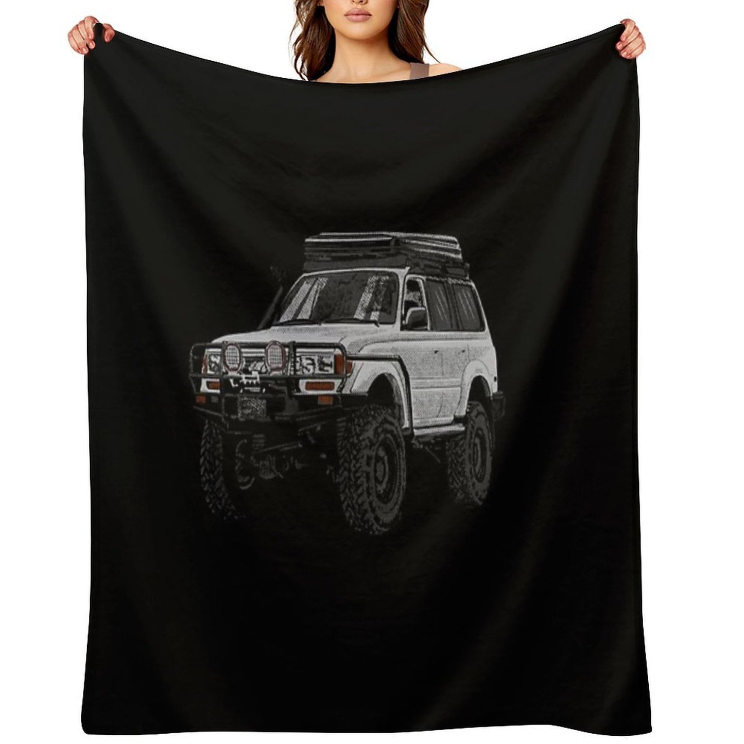 Landcruiser T-ShirtLc80 Yota Quick-dry Throw Blanket