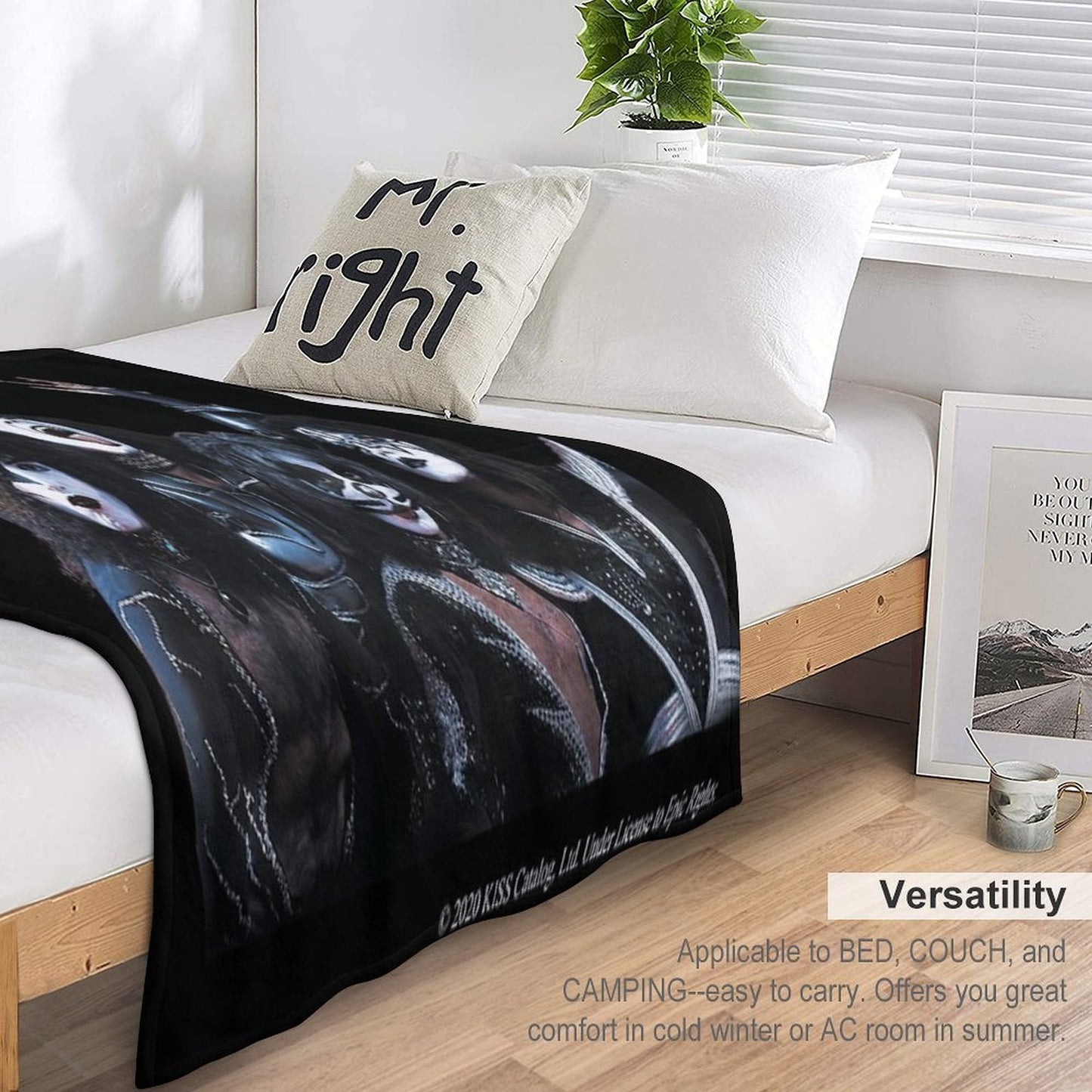 KISS Band Easy Care Throw Blanket