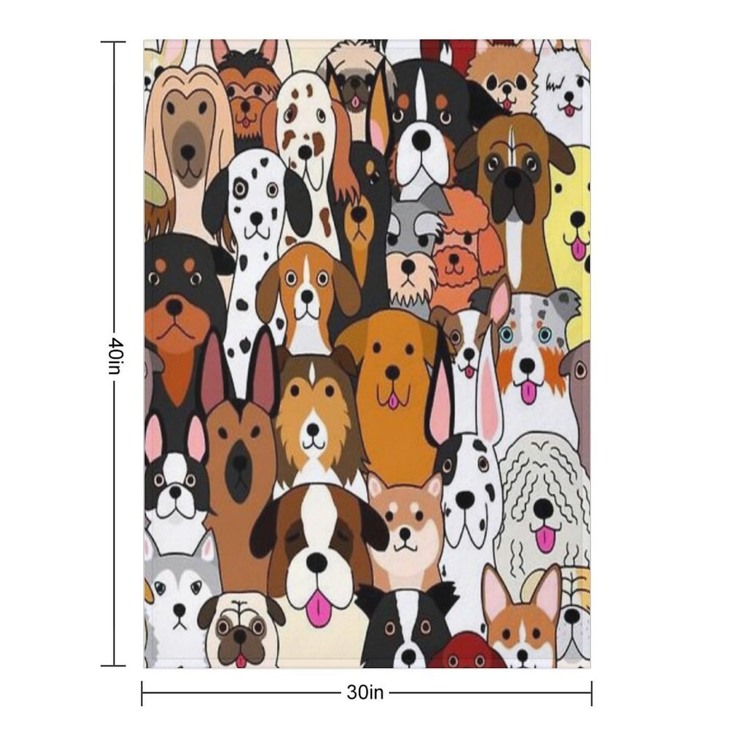 Cute Machine-washable Throw Blanket