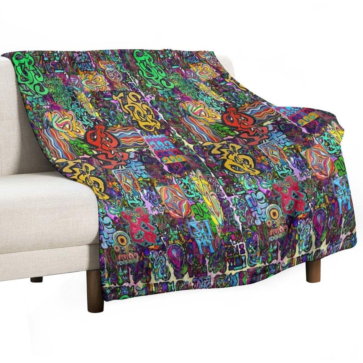 Pop Abstract Durable Throw Blanket