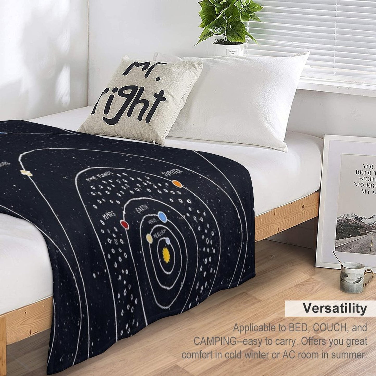 Solar System Premium Throw Blanket