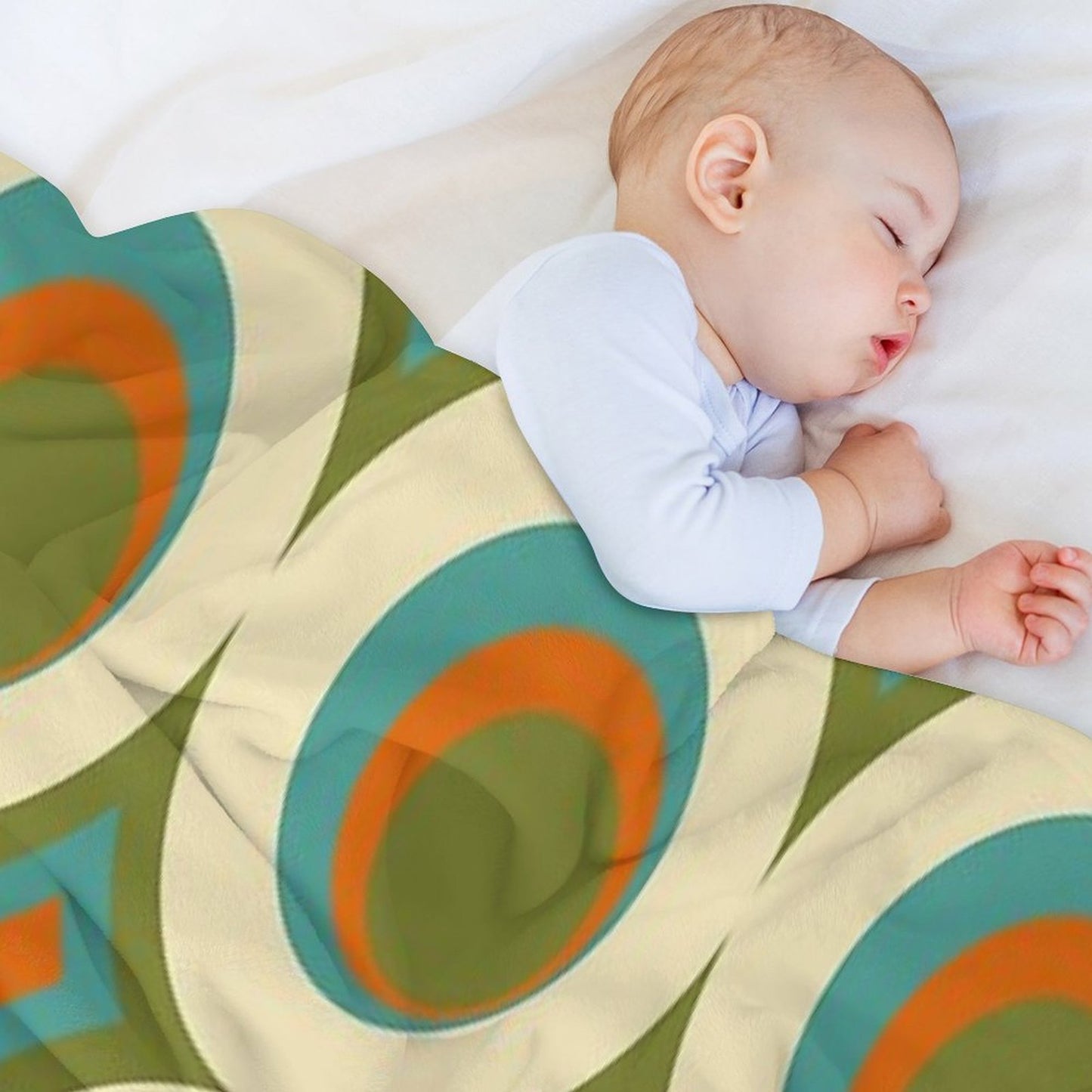 Mid-Century Modern Funk 2 Travel-friendly Throw Blanket