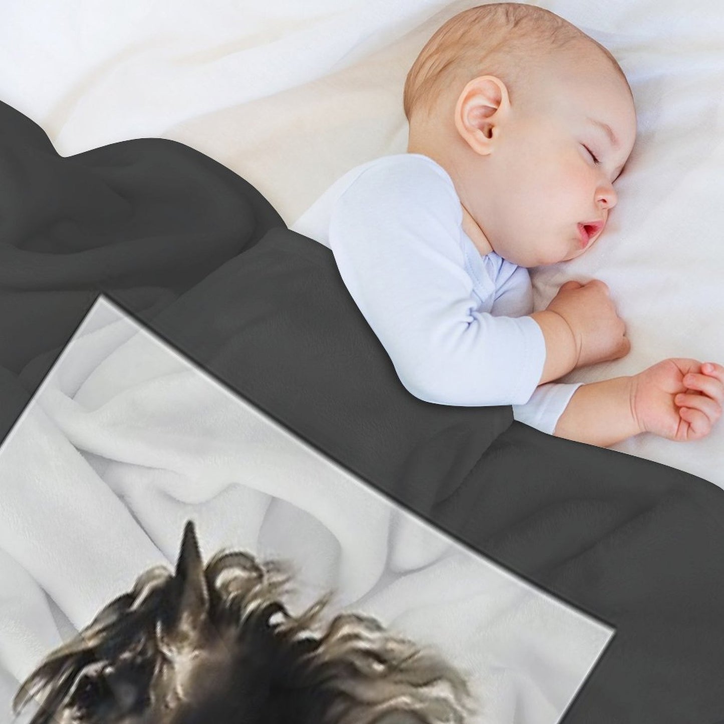 Black Fury Sustainable Throw Blanket