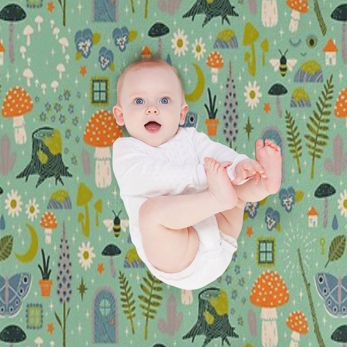 Fairy Garden Versatility Throw Blanket