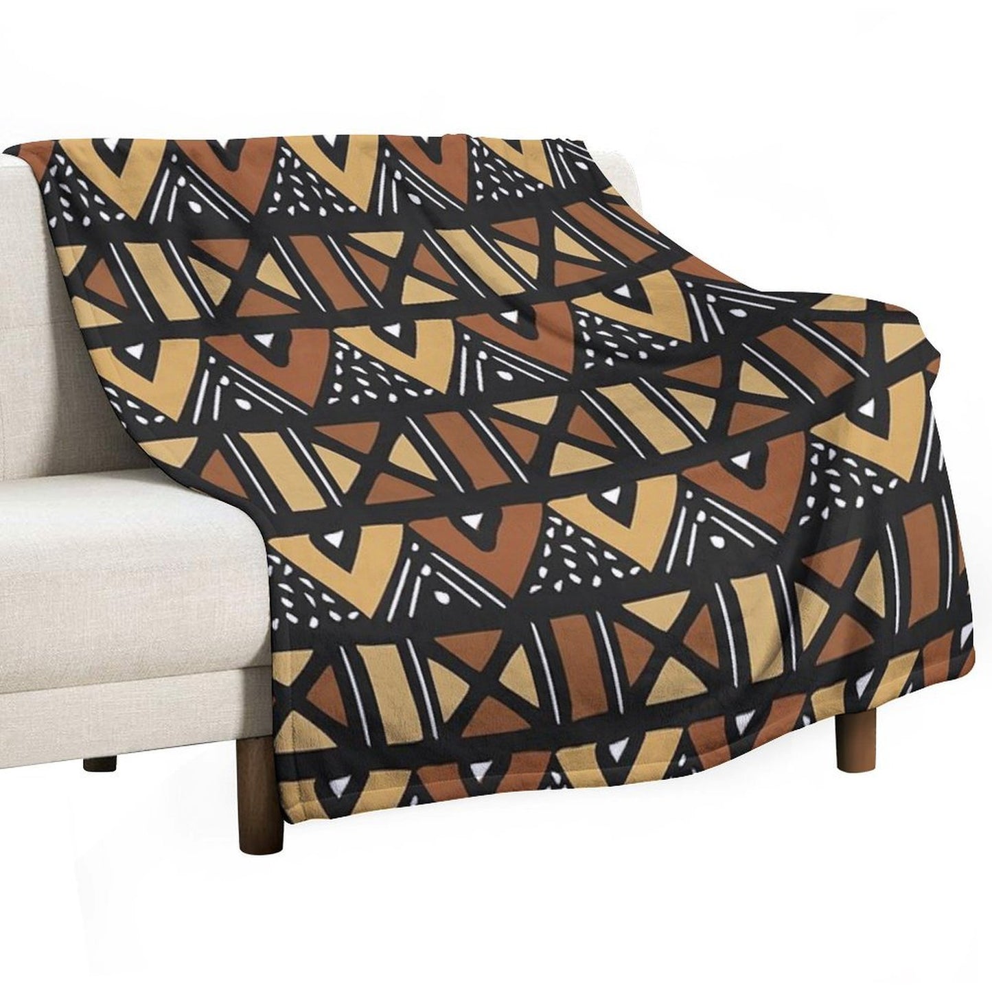 Mud Cloth Mali Eco-conscious Throw Blanket