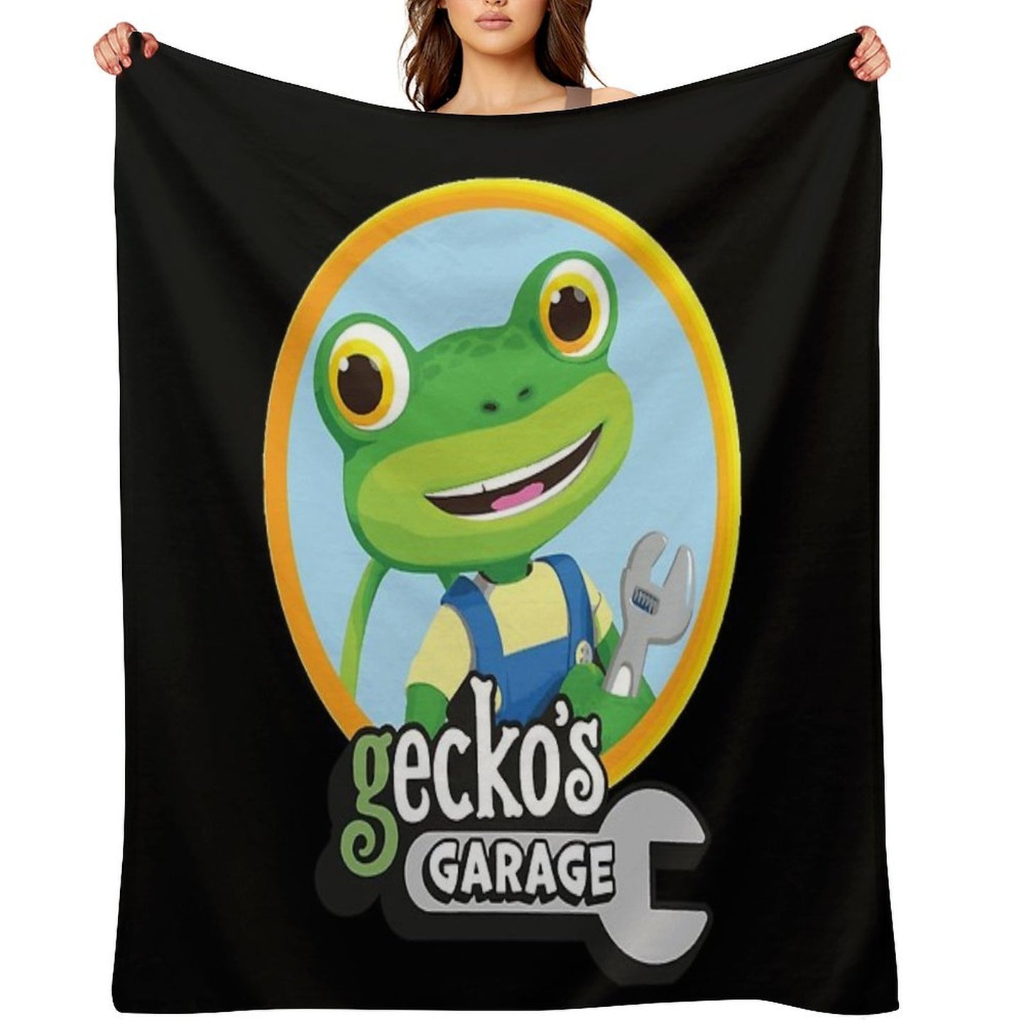 Kids Garage Gecko's GG Easy Care Throw Blanket