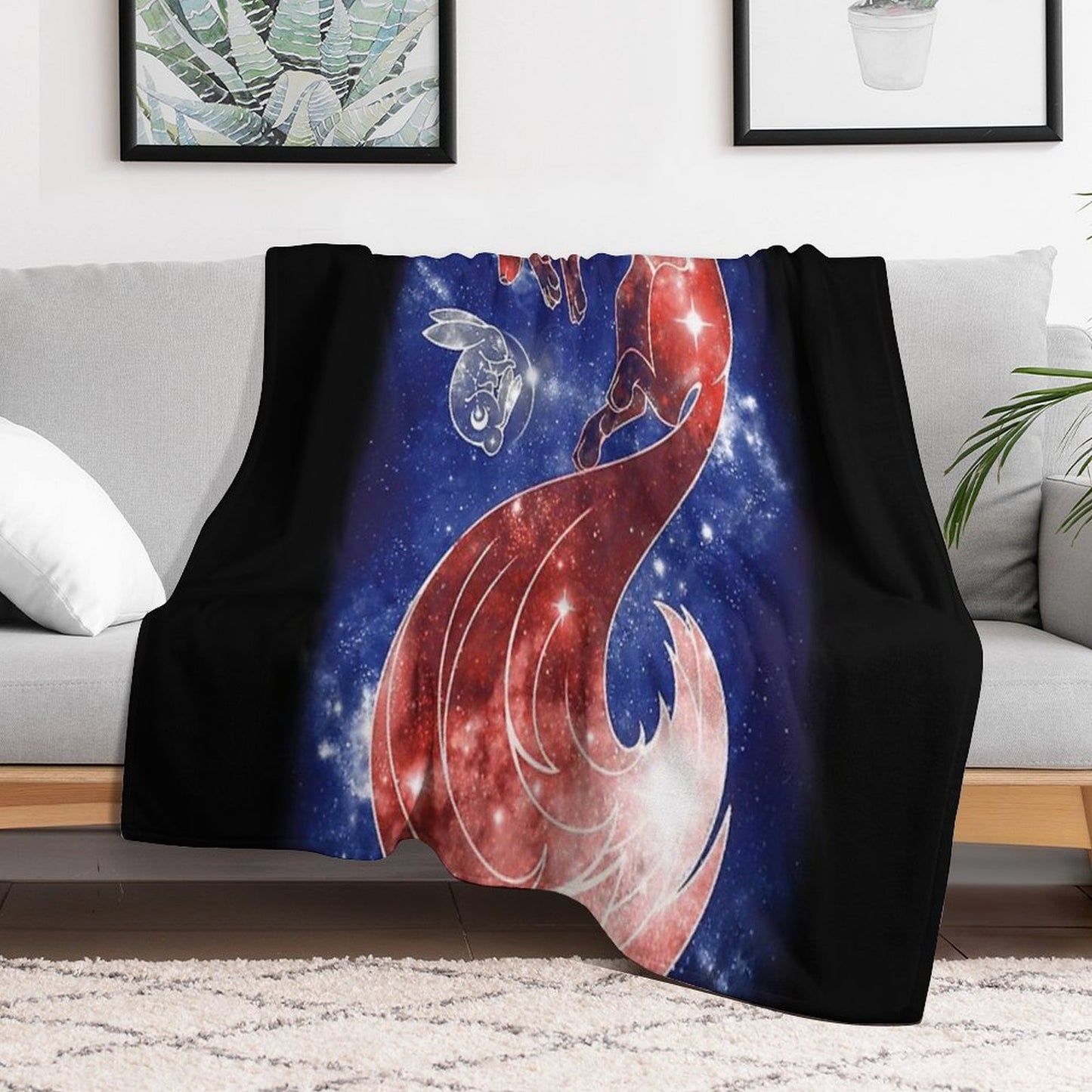 Sleeping Moon Premium Throw Blanket