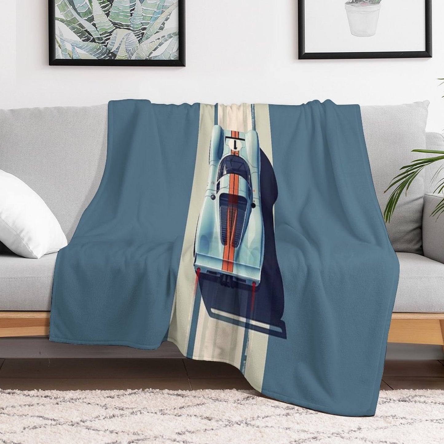 Porsche 917 24 Hours of Le Mans Race Car Gift-ready Throw Blanket