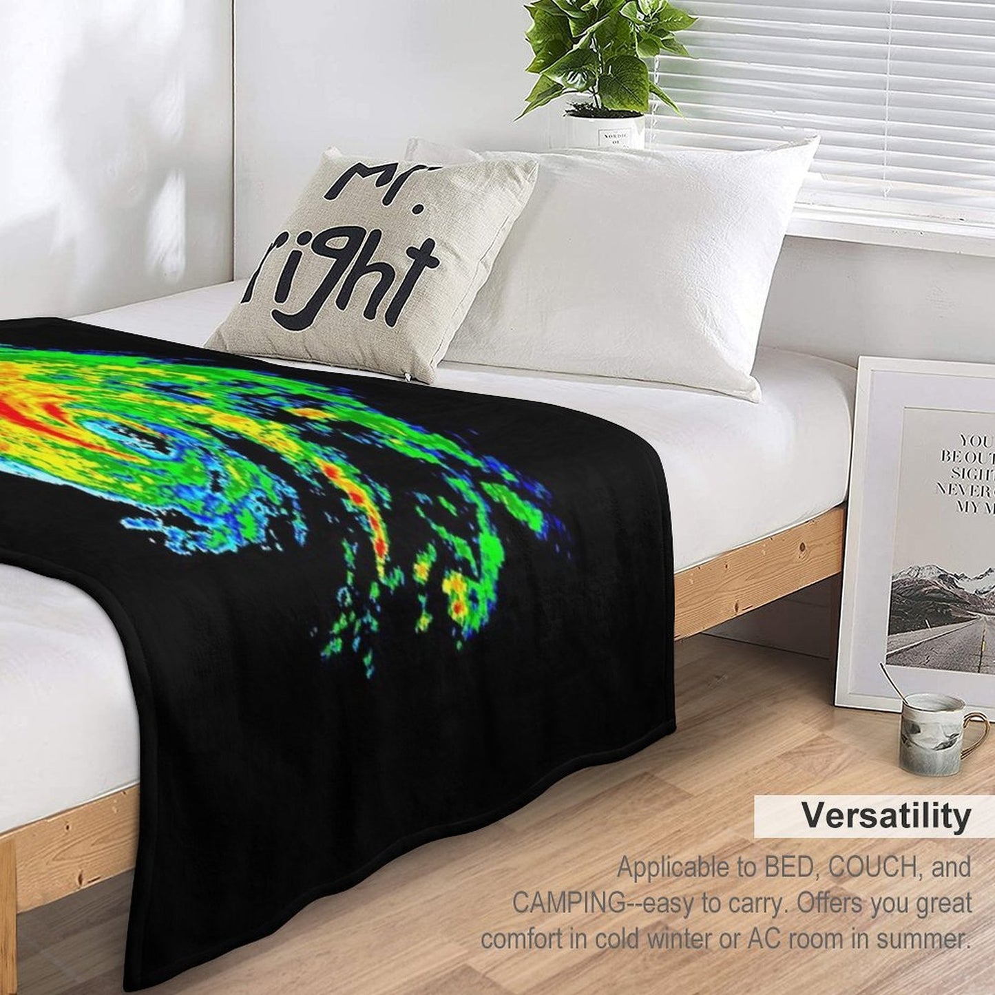 Meteorologist Storm Hunter Meteorology Student Weather Radar Image Travel-friendly Throw Blanket