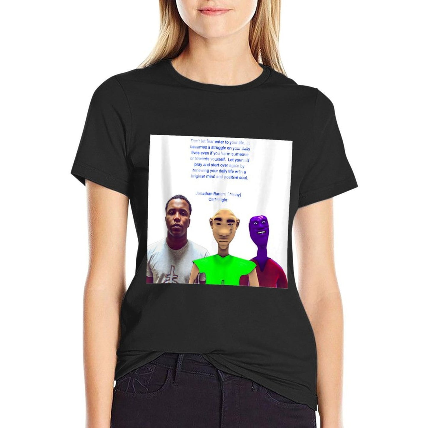 Words of Wisdom Oversized Silhouette T-Shirt