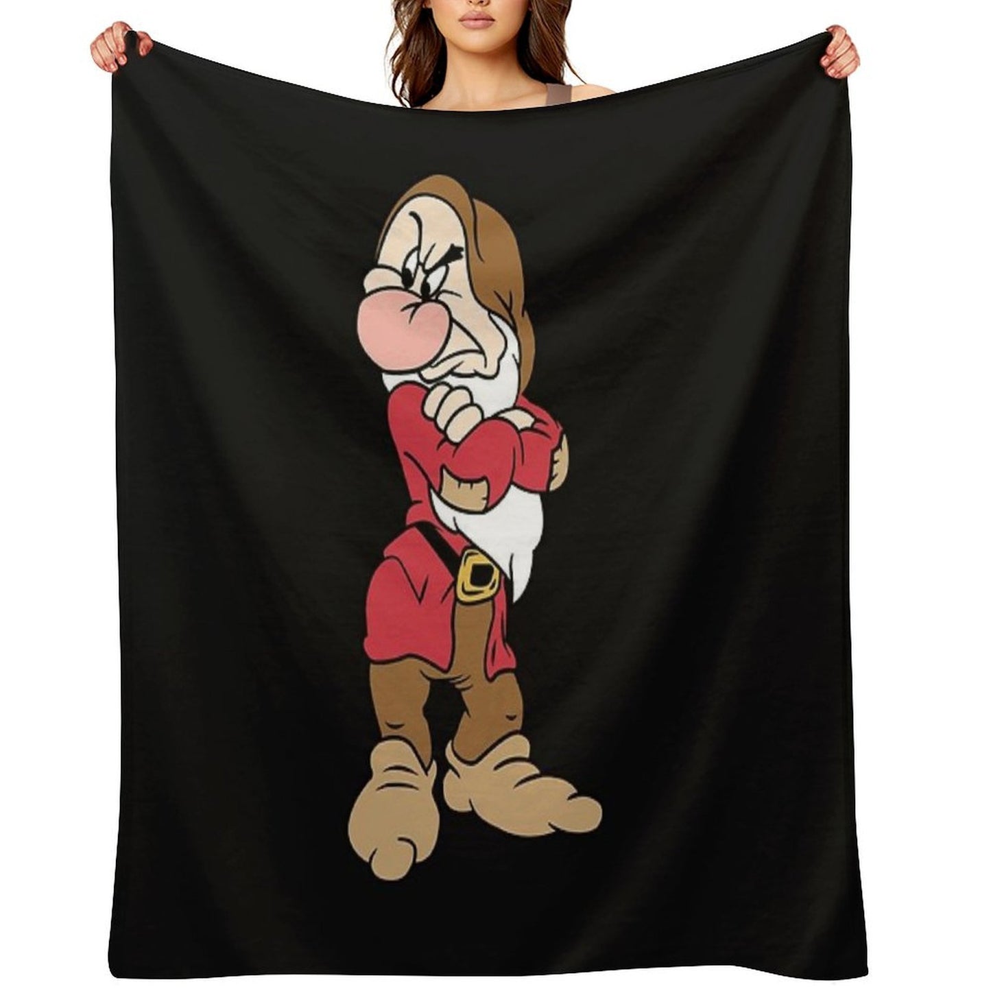GRUMPY SNOW WHITE AND THE SEVEN DWARFS Premium Throw Blanket
