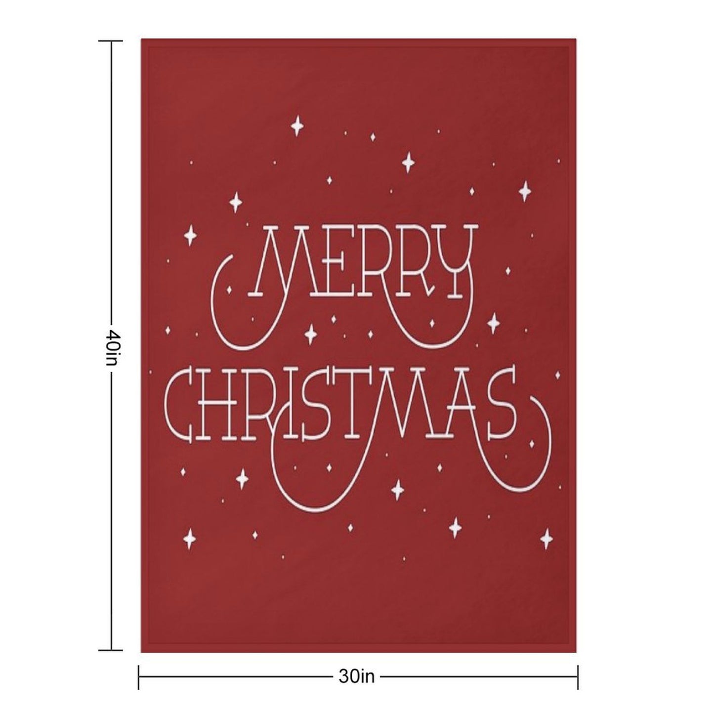 Merry Christmas Easy Care Throw Blanket