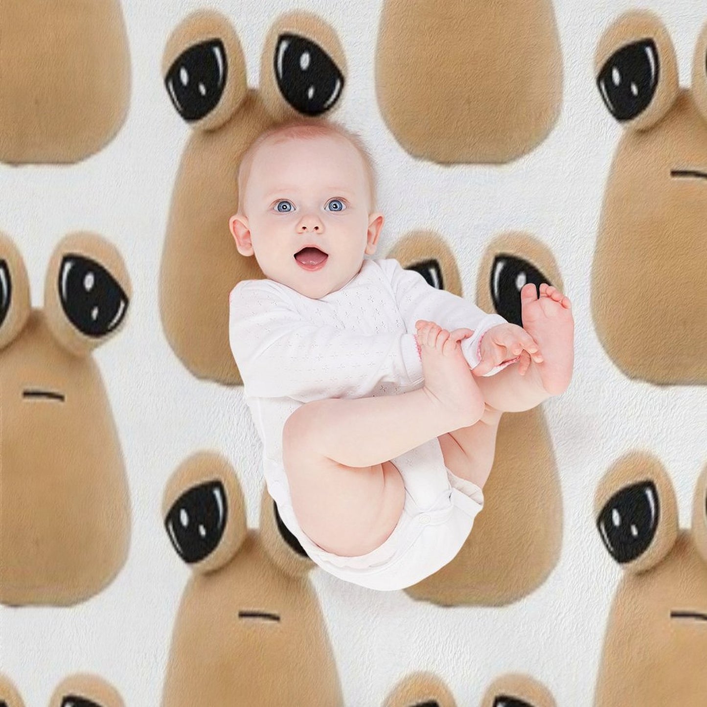 Pou Plush Lightweight Throw Blanket