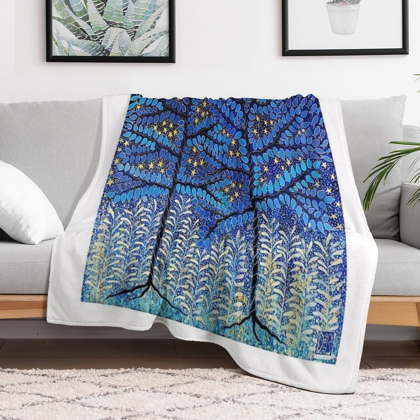 The Sky On A Summer Evening Plush Throw Blanket