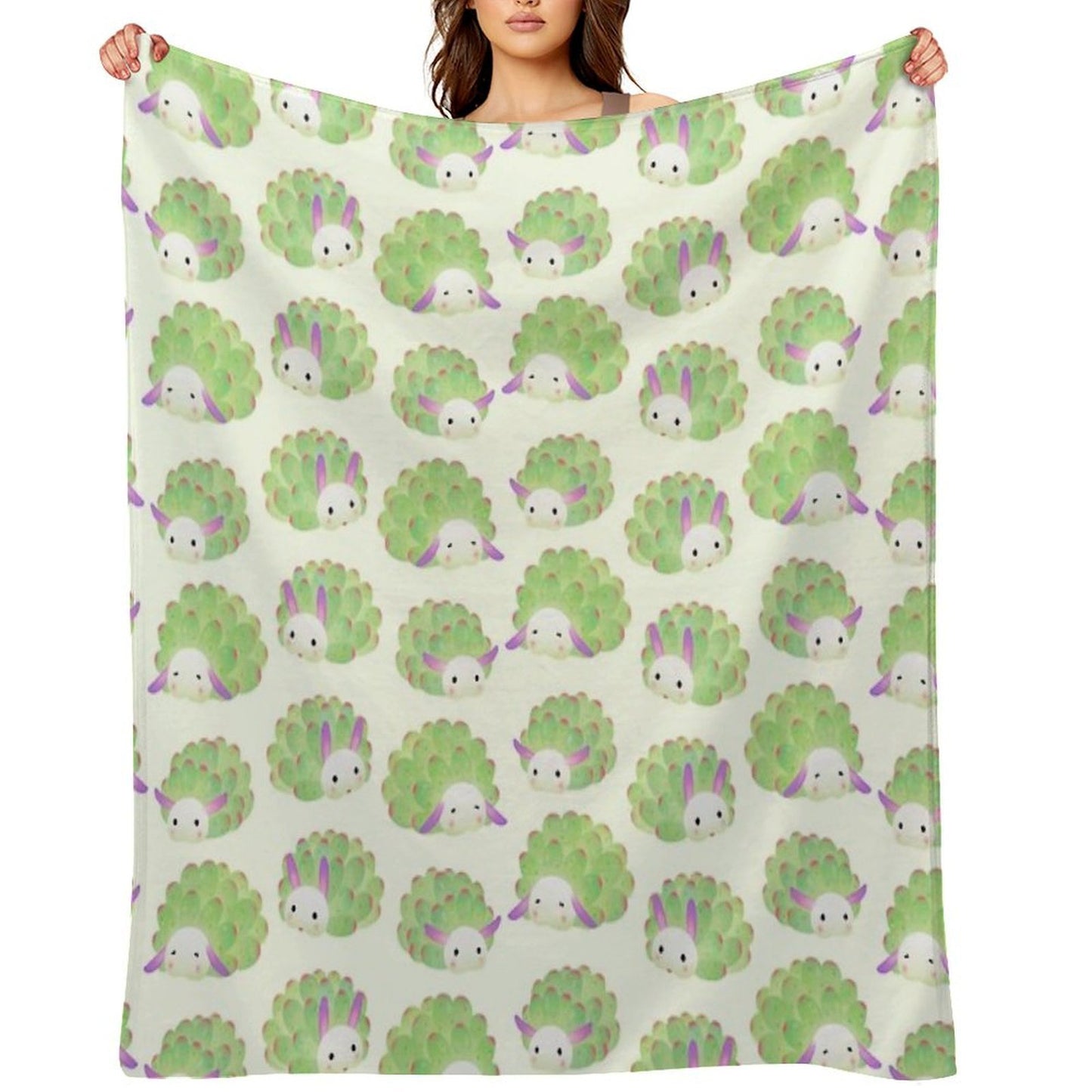 Sea Sheep Plush Throw Blanket
