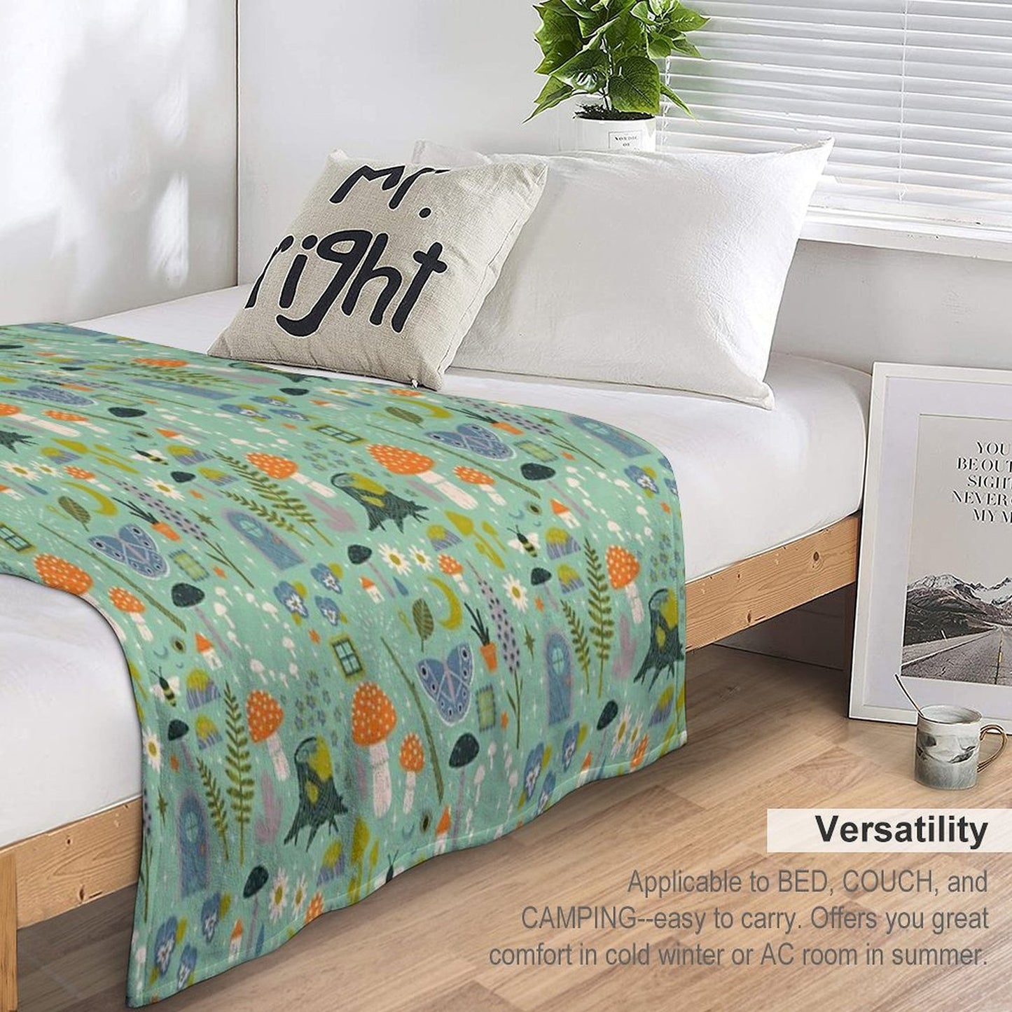Fairy Garden Versatility Throw Blanket
