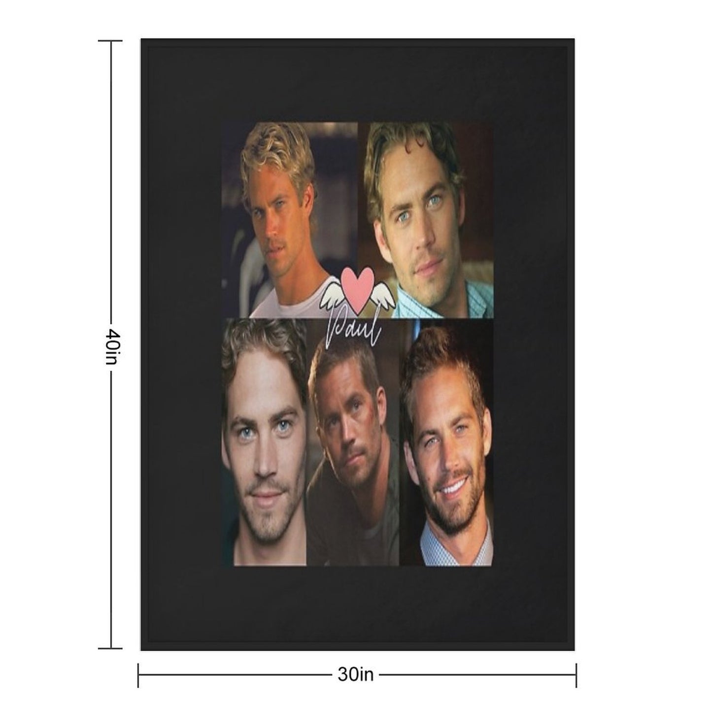 Paul Walker Gift-ready Throw Blanket