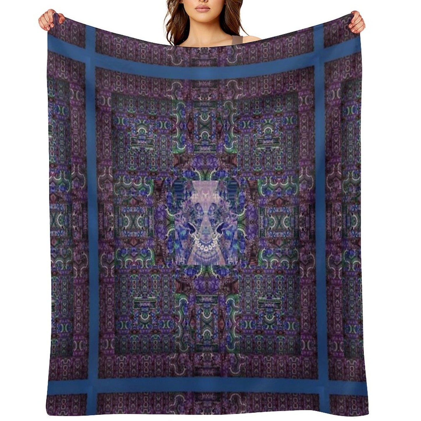 Kooky Mandala Plush Throw Blanket