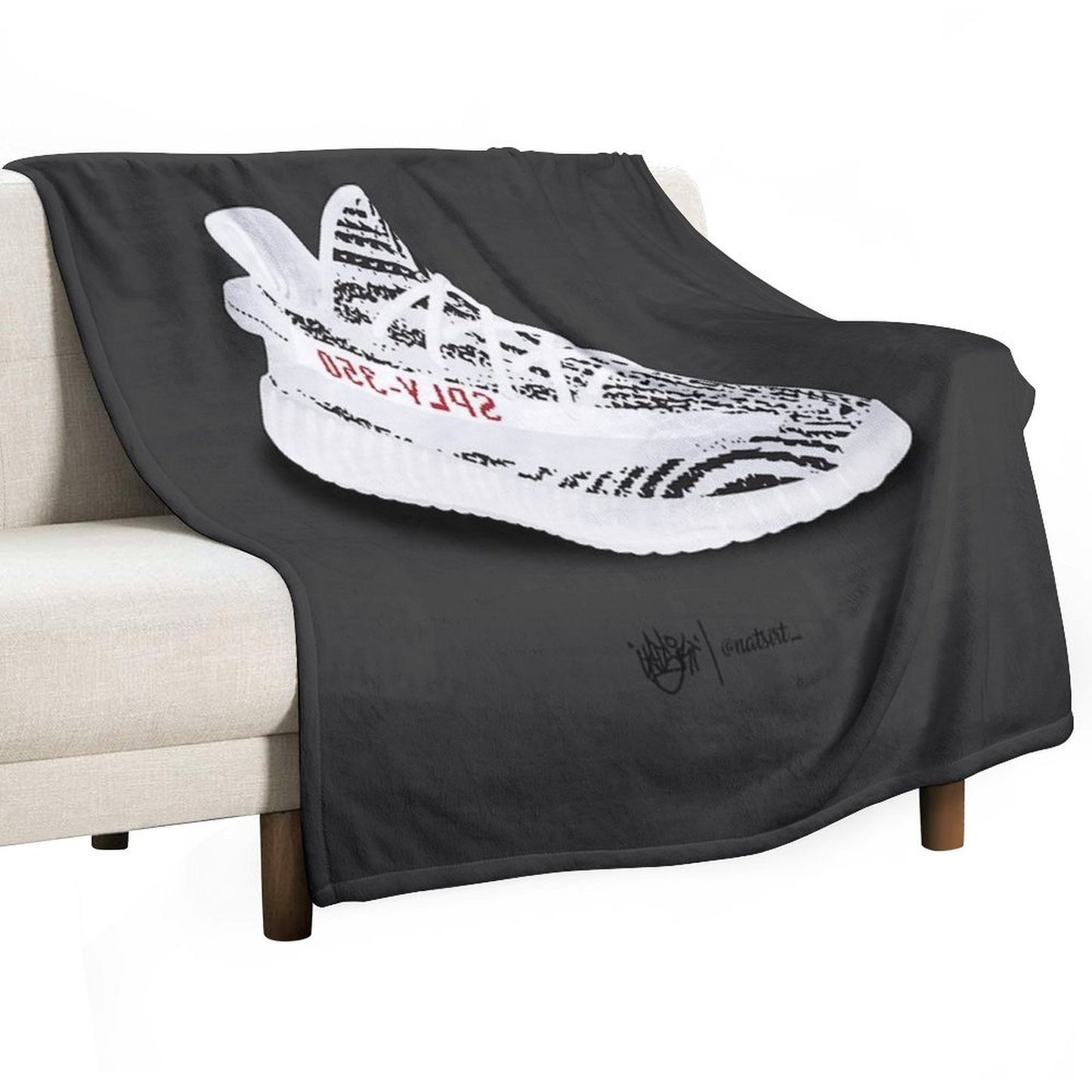 Yeezy Zebra Durable Throw Blanket