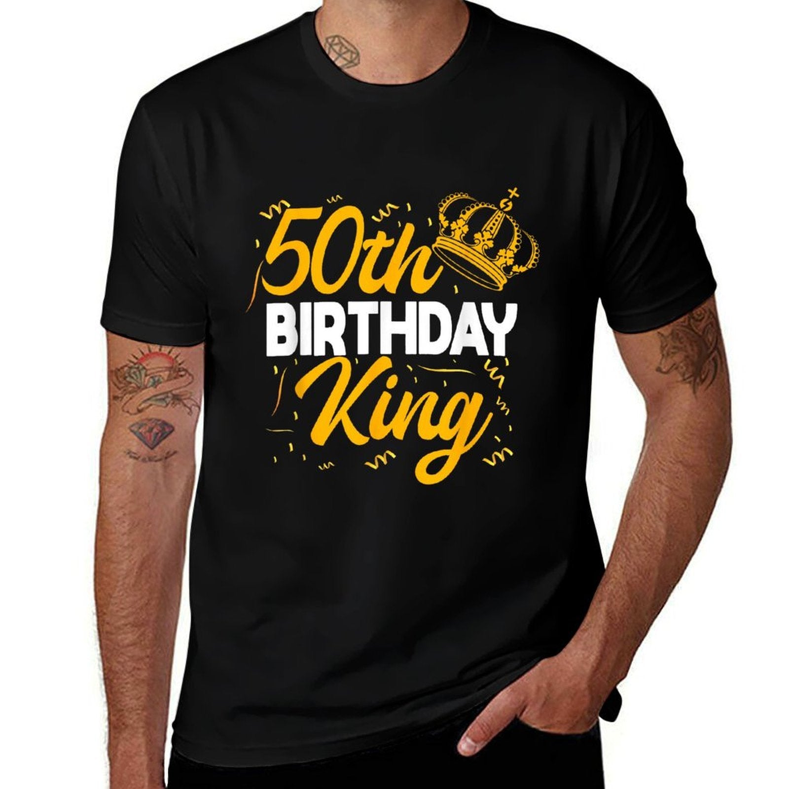 50th Birthday King Party Crown Bday Celebration  Classic T-Shirt