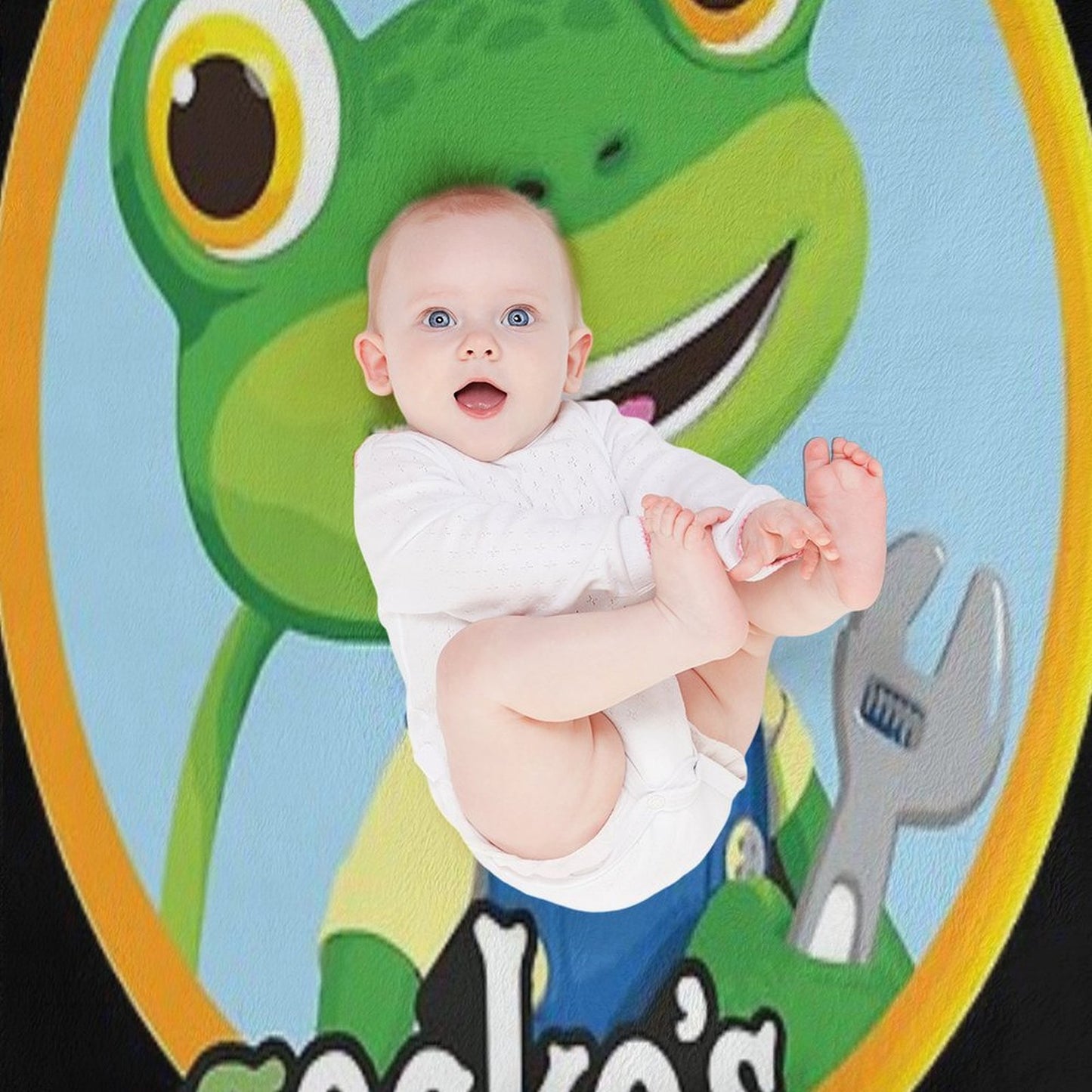 Kids Garage Gecko's GG Easy Care Throw Blanket