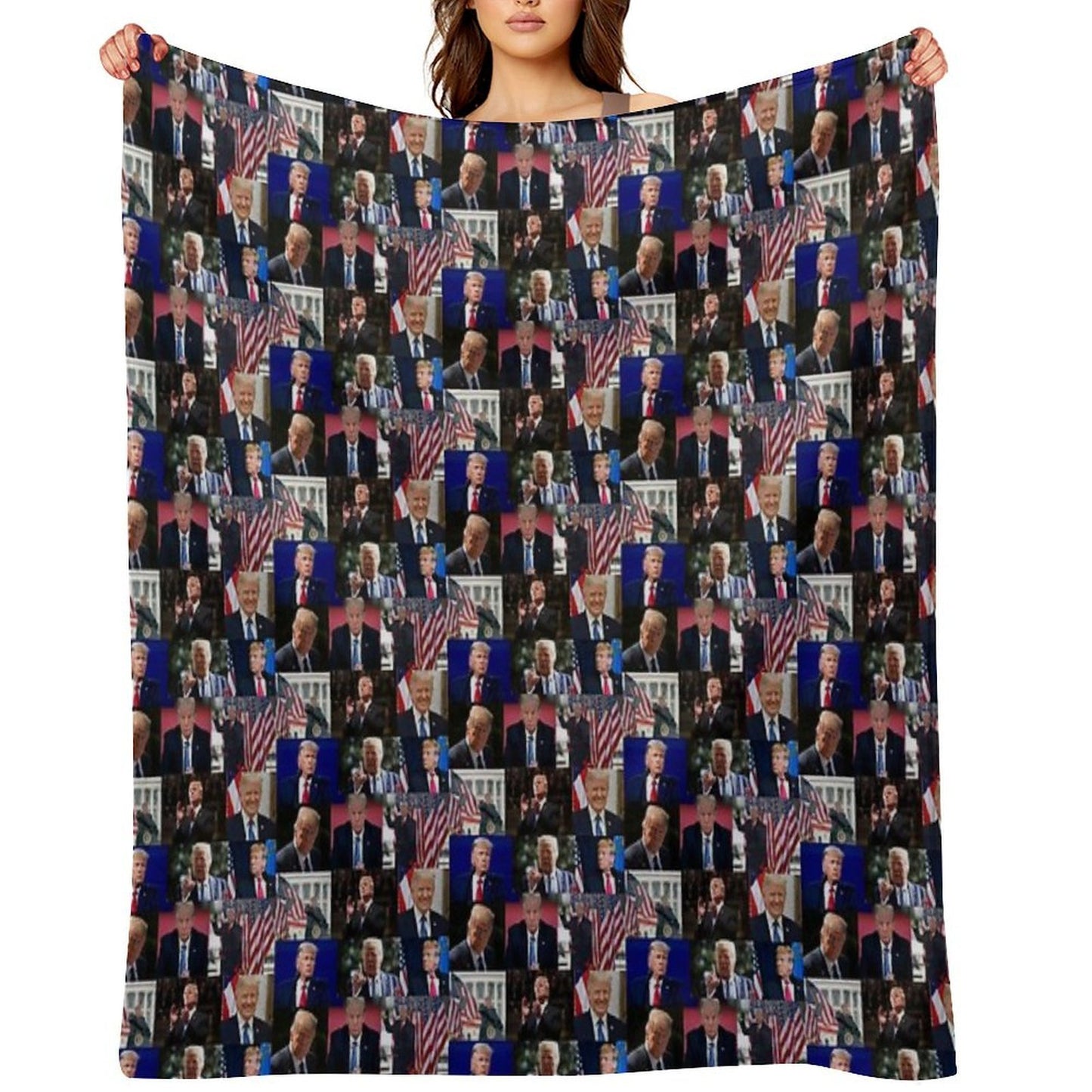 Trump Machine-washable Throw Blanket