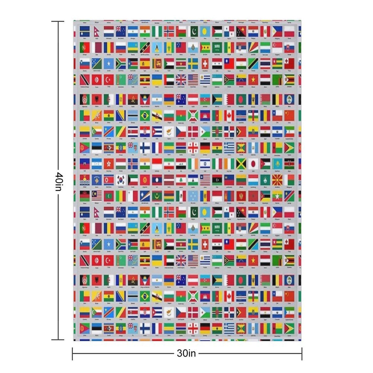 All of The Current World Flags Every Nation Multi-functional Throw Blanket