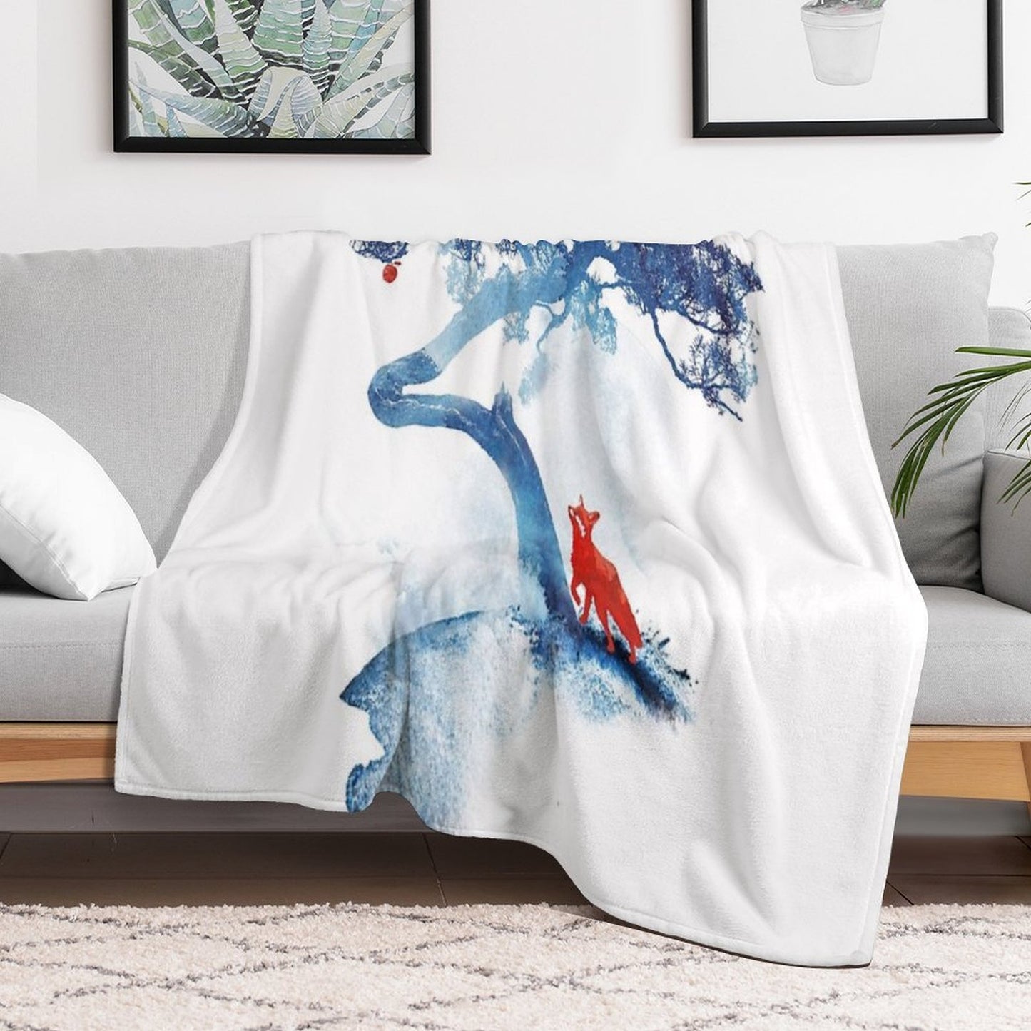 The Last Apple Tree Anti-pilling Throw Blanket