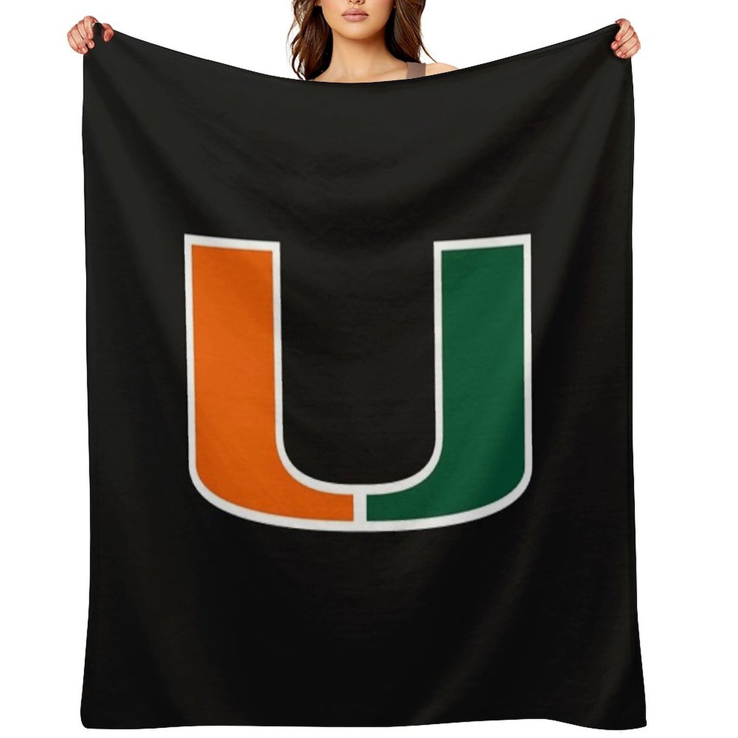 Miami Hurricanes Logo Versatility Throw Blanket