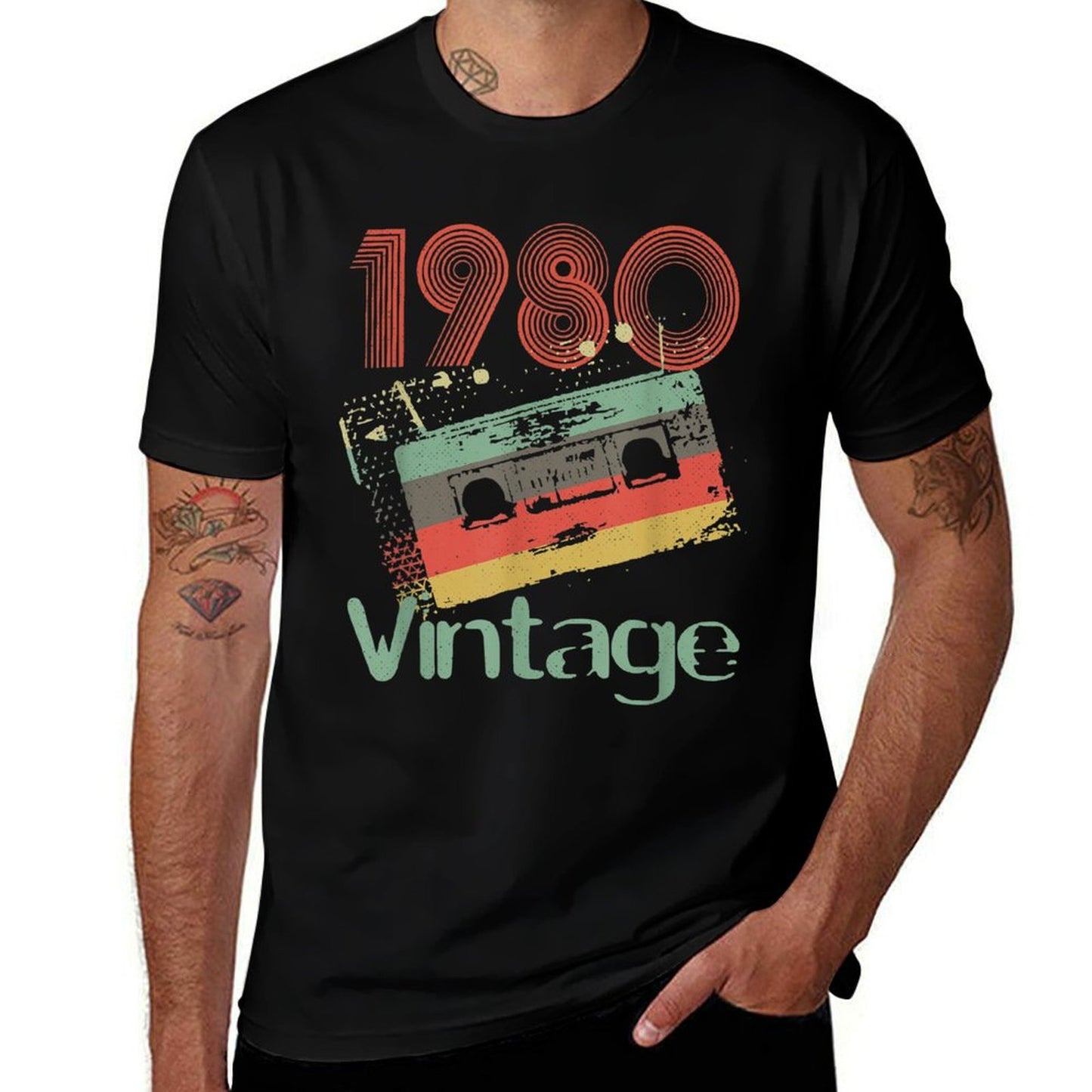 1980 Retro Vintage Cassette Audio Tape 40th Birthday Comfortable T-Shirt