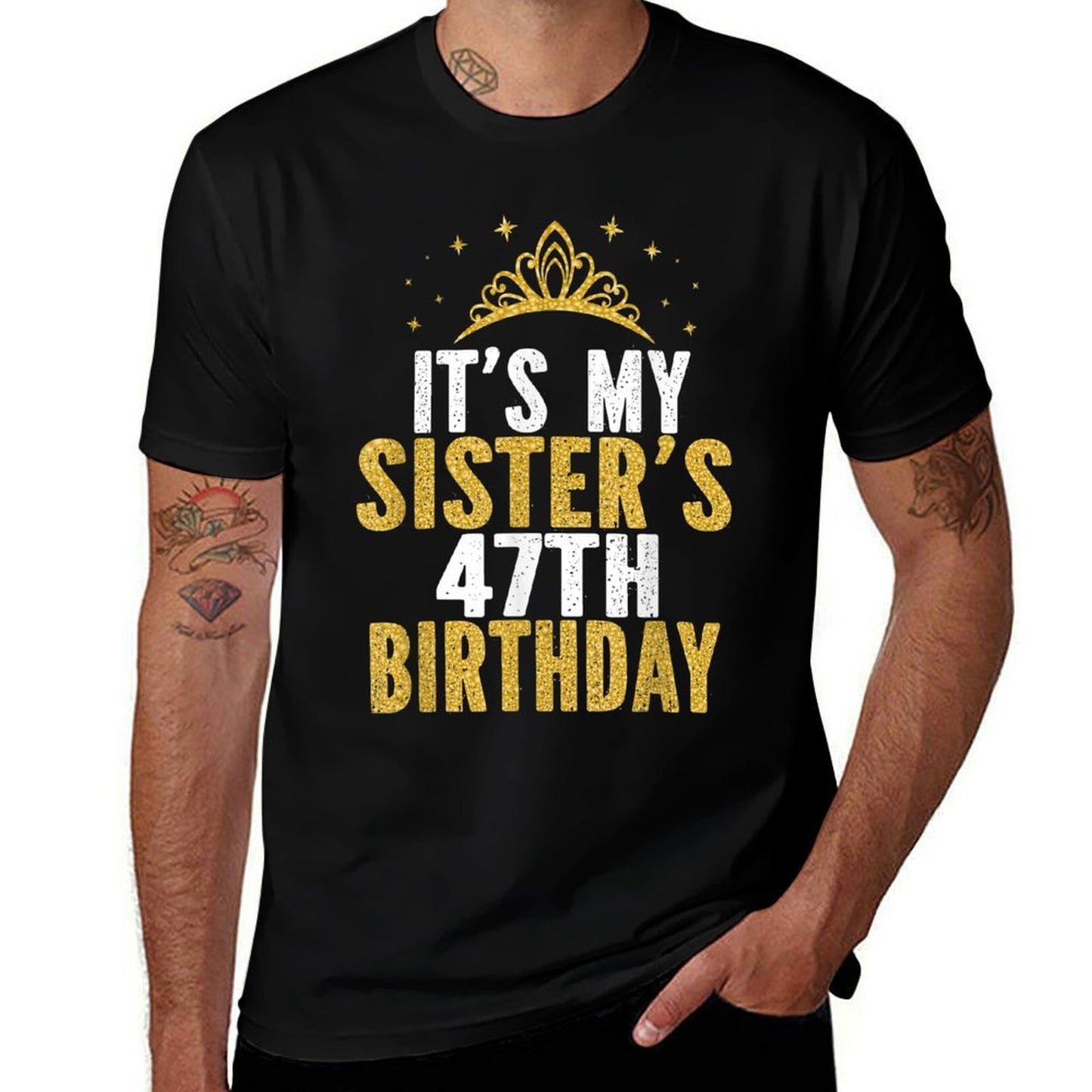 It's My Sister 47th Birthday Idea For 47 Years Old Woman Lightweight T-Shirt
