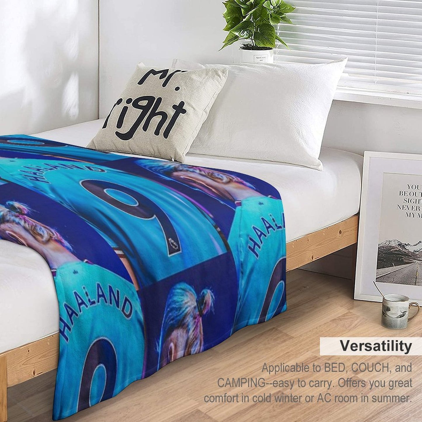 Erling Haaland Travel-friendly Throw Blanket