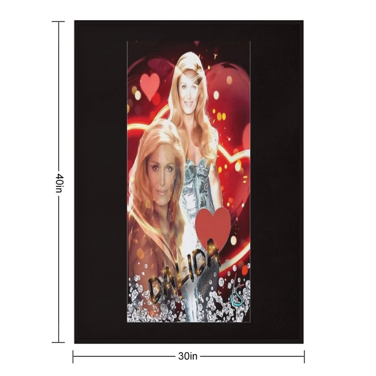 Dalida Plush Throw Blanket