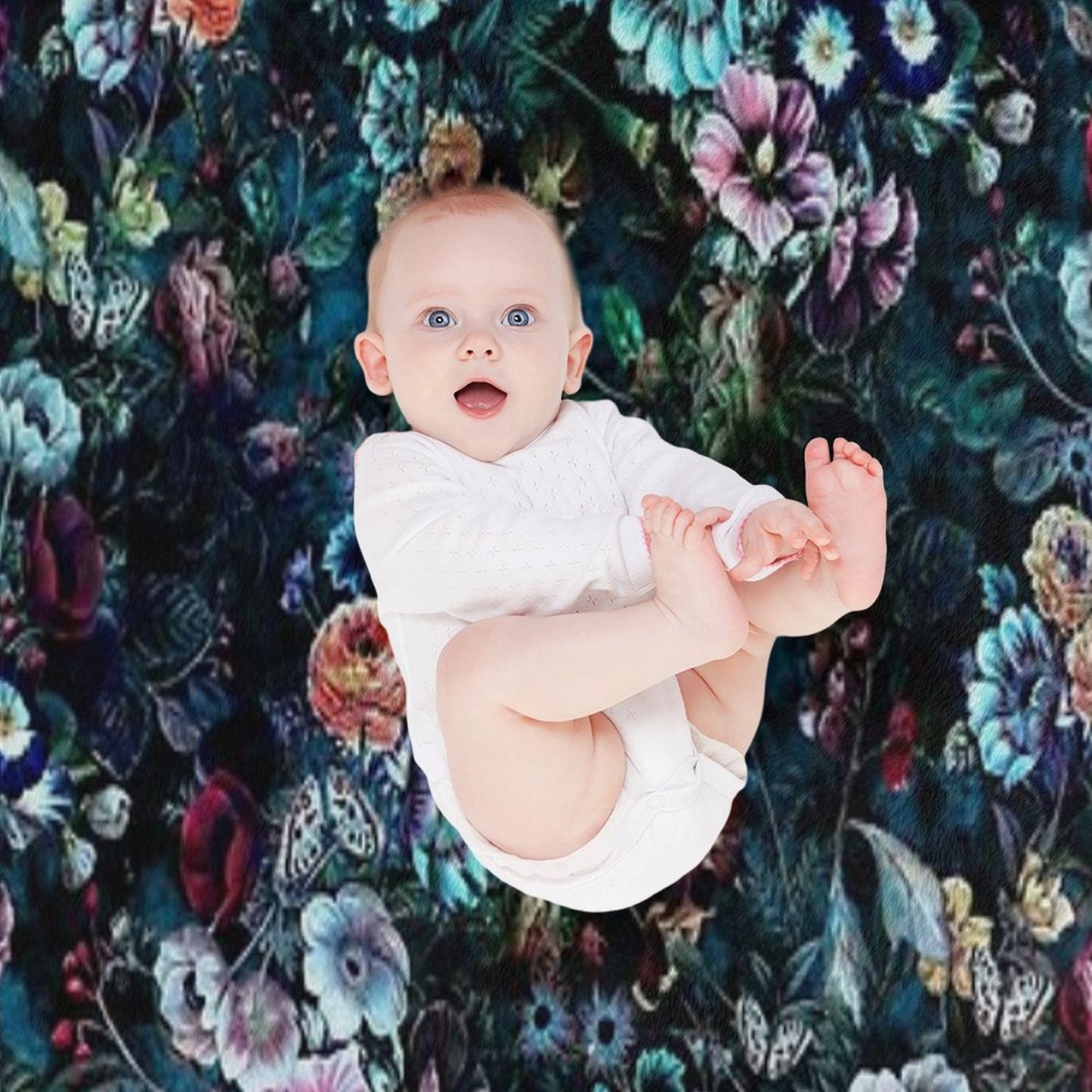 Night Garden Premium Throw Blanket