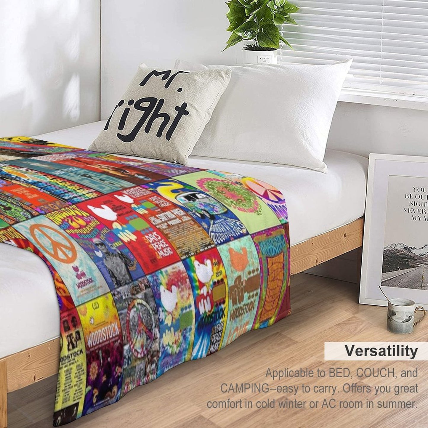 Woodstock Machine-washable Throw Blanket