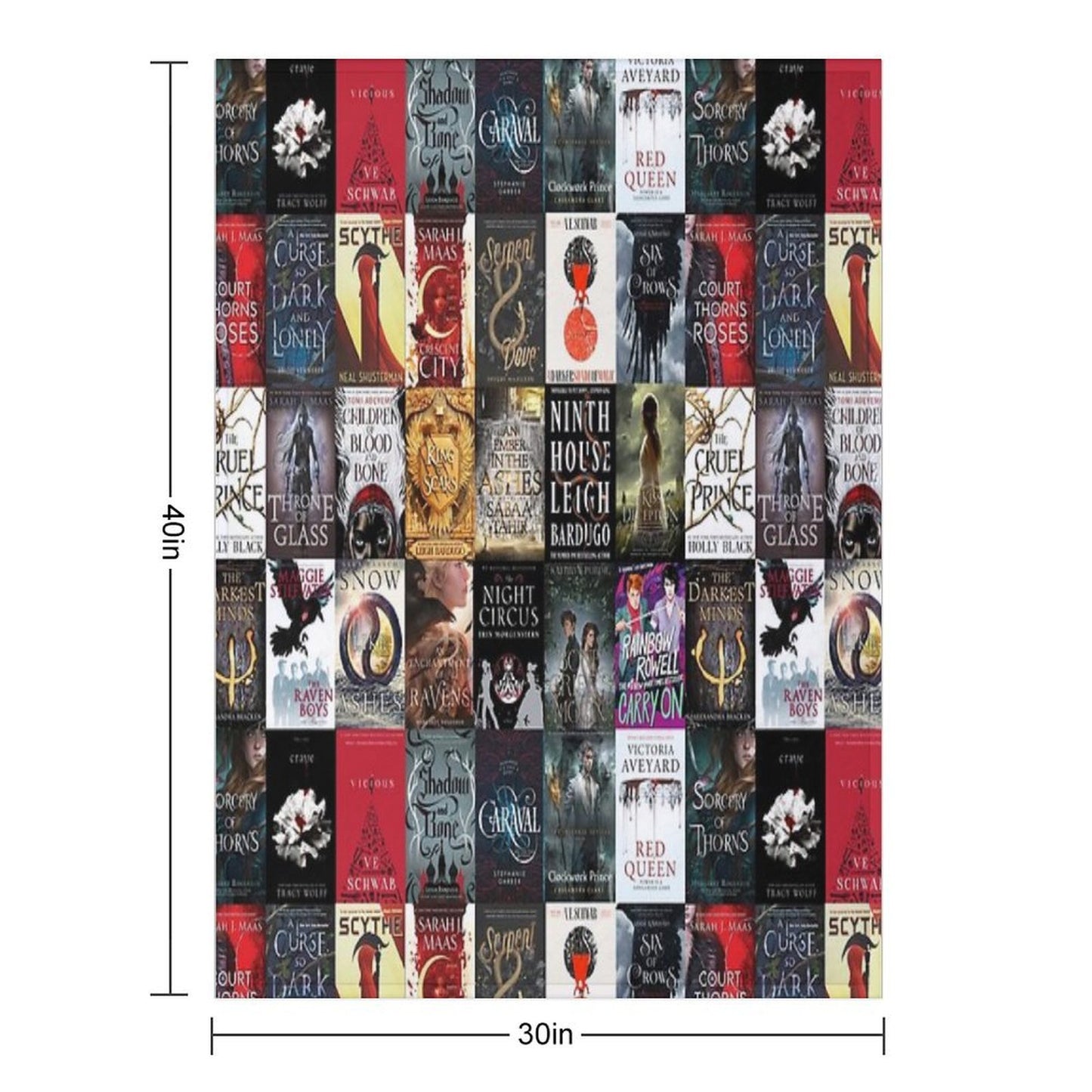 YA Young Adult Fantasy Books Blanket Premium Throw Blanket