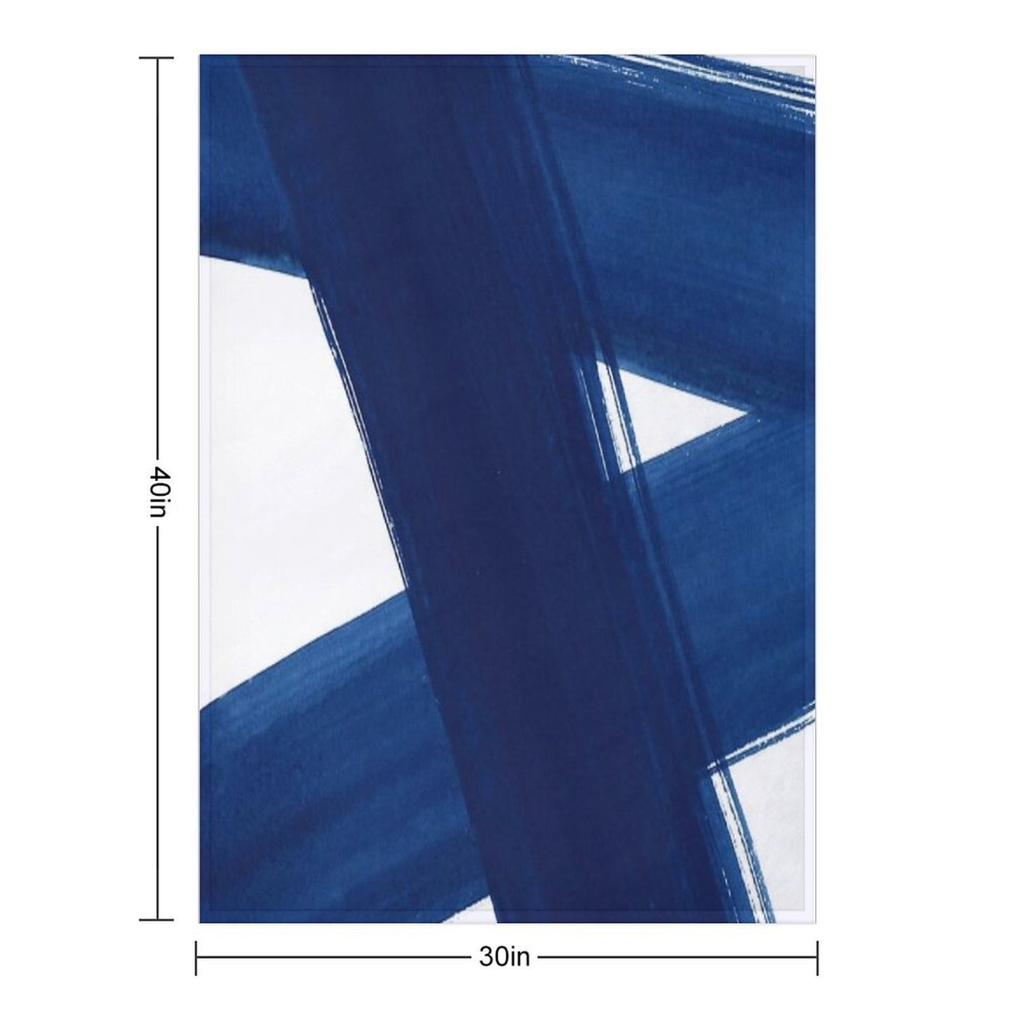 Abstract Brushstrokes No. 3 Eco-conscious Throw Blanket