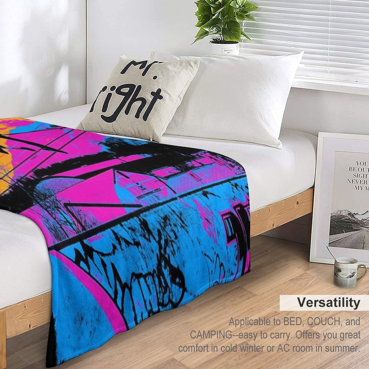 Let's Fly! - Stunt Scooter Versatility Throw Blanket