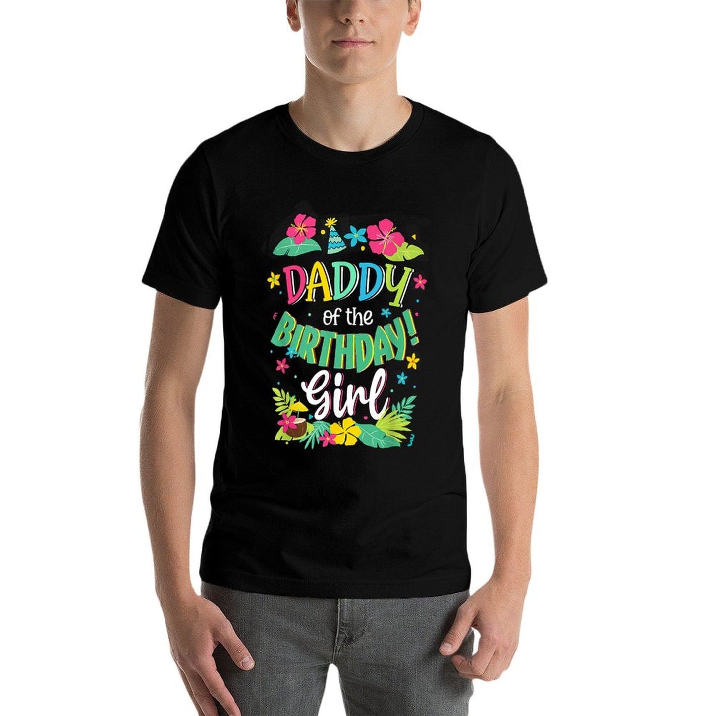 Daddy of The Birthday Girl Shirt Dad Aloha Hawaii Party 1st Lightweight T-Shirt