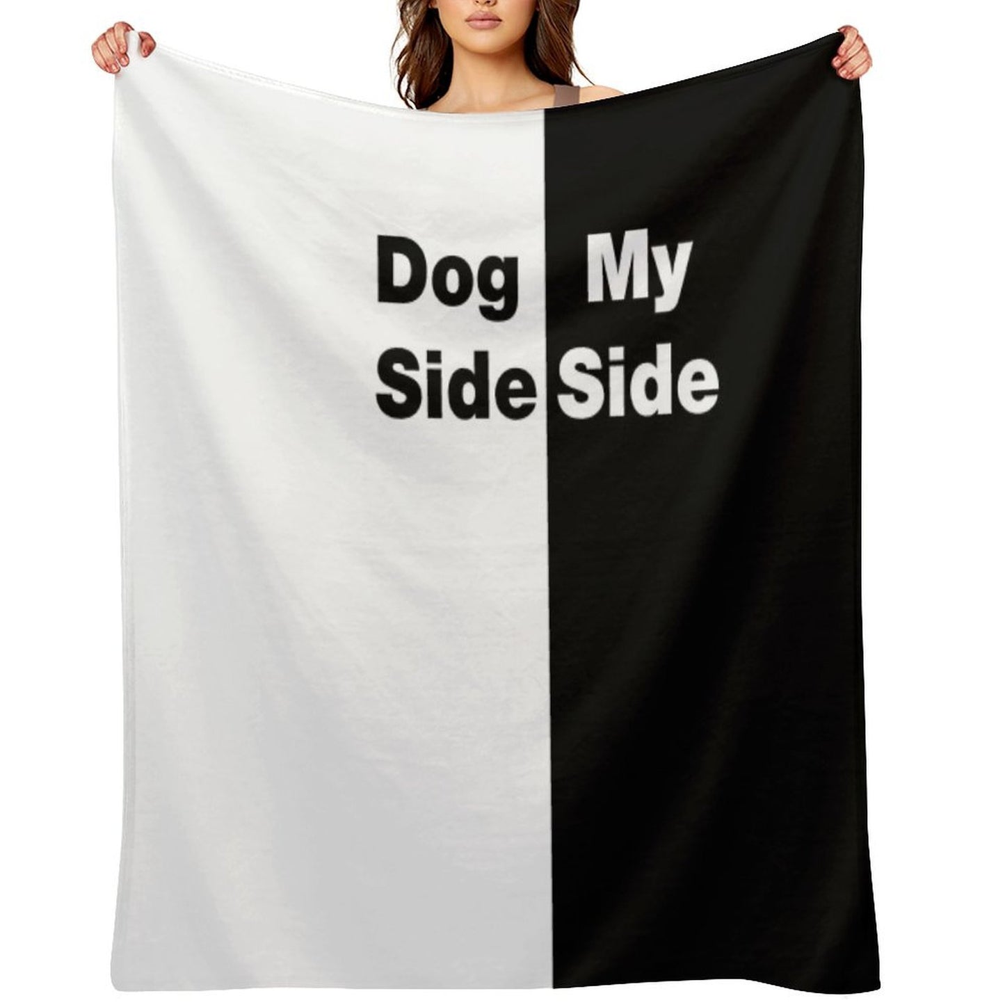 Dog Side My Side Durable Throw Blanket