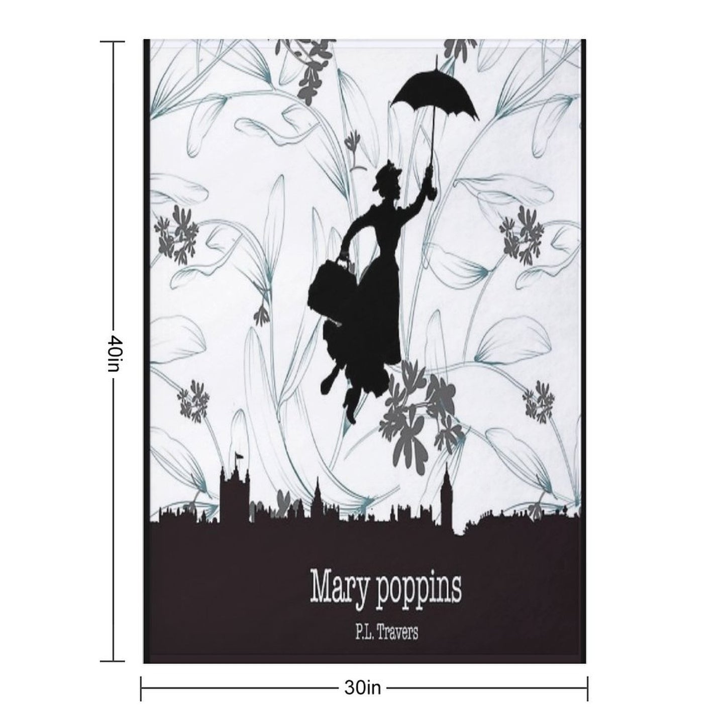 Mary Poppins Shrink-resistant Throw Blanket