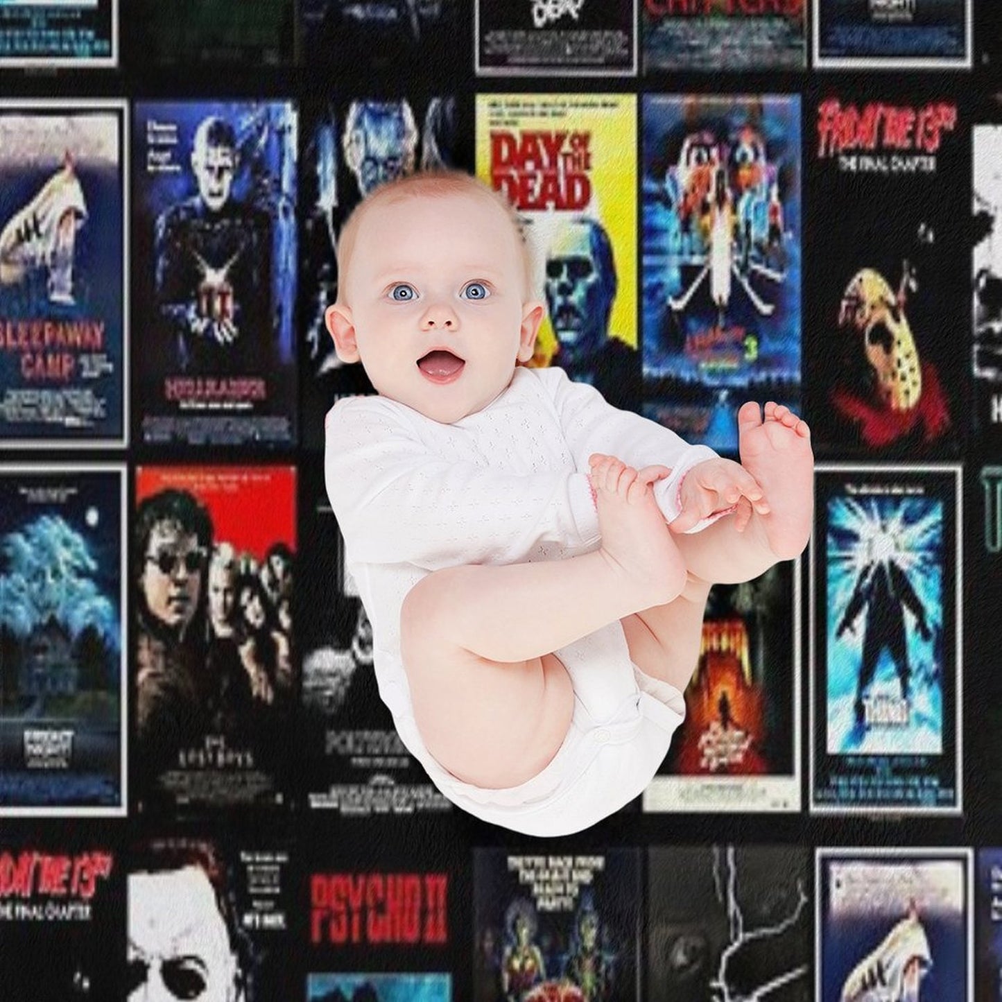 1980s Horror Classics Shrink-resistant Throw Blanket