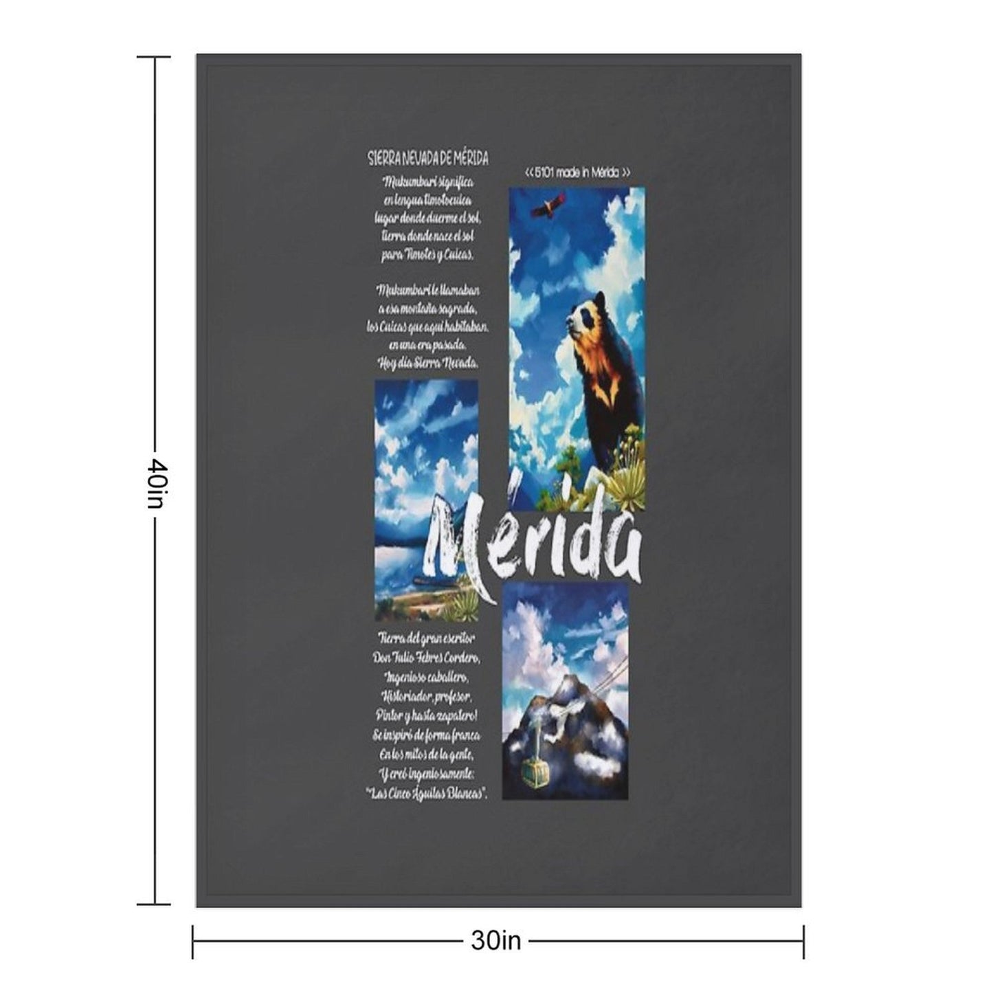 Mérida, Venezuela – Andean Beauty in Three Moments Anti-pilling Throw Blanket