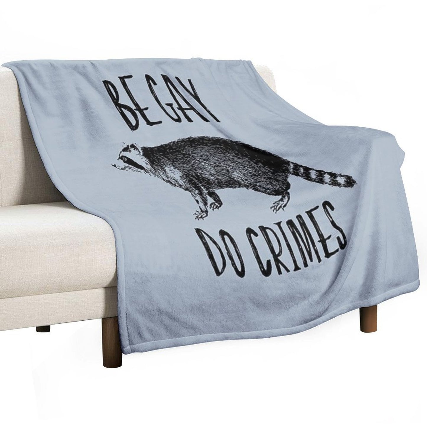 Be Gay, Do Crimes Shrink-resistant Throw Blanket