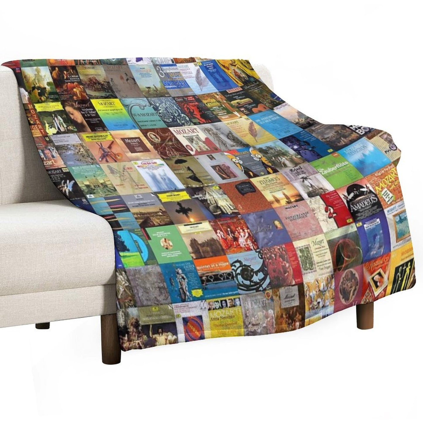 Mozart Album Covers Velvety-soft Throw Blanket