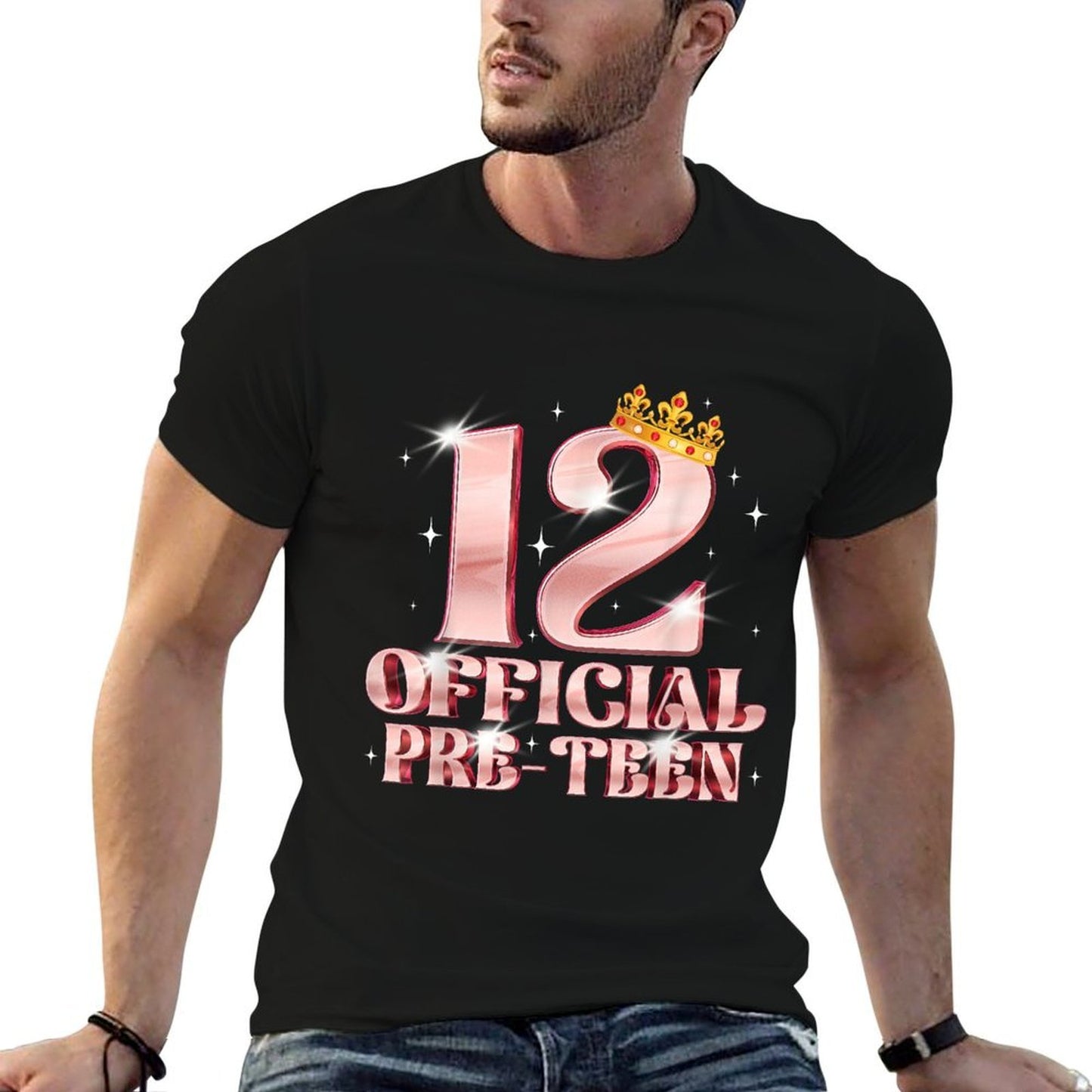 12th Birthday Girls 12 Years Old Official PRE-TEEN Affordable Price T-Shirt