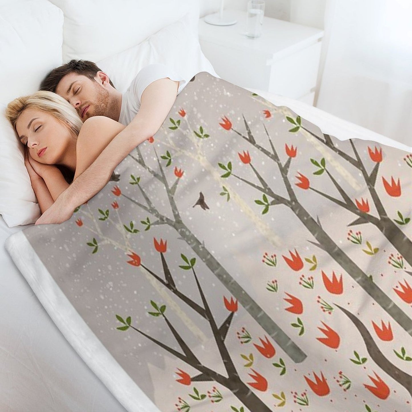 Sleeping Fox Sustainable Throw Blanket